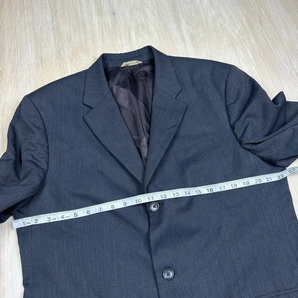 Banana Republic Classic Pinstripe Singe Breasted Notch Lapel Blazer Jacket 44R